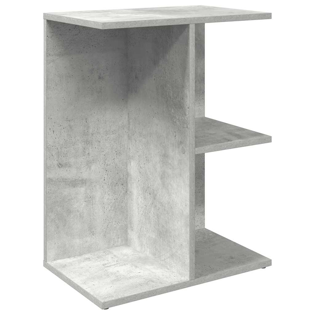 vidaXL Κομοδίνα 2 Τεμ. Γκρι Σκυροδέματος 46,5x29x61 εκ. από Επεξ. Ξύλο