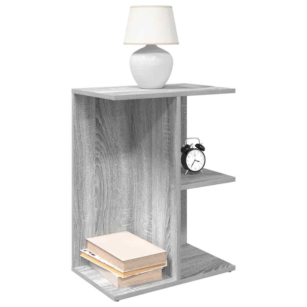 vidaXL Κομοδίνα 2 τεμ Γκρι Sonoma 46,5x29x61 εκ. Επεξεργασμένο Ξύλο