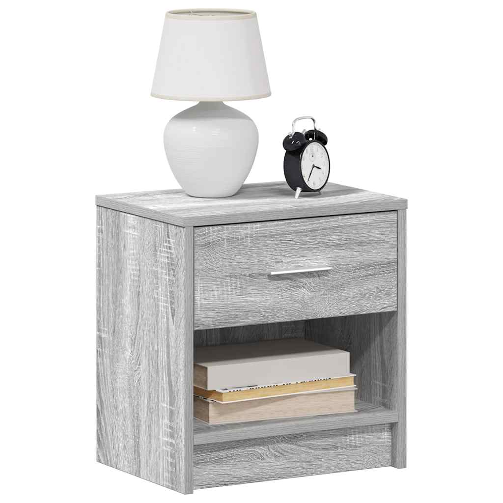 vidaXL Κομοδίνο με Συρτάρι Γκρι Sonoma 39 x 28 x 41 εκ.