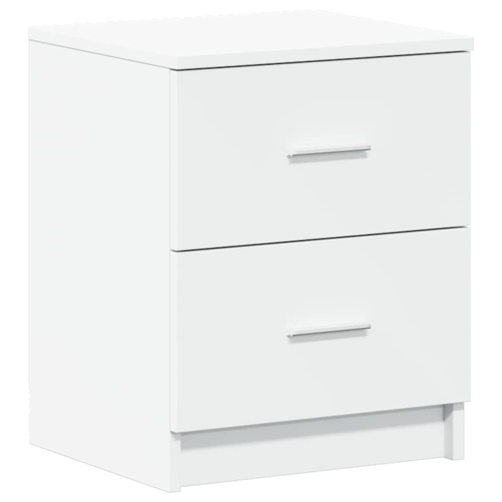 vidaXL Κομοδίνο με 2 Συρτάρια Λευκό 40x36x50 εκ.