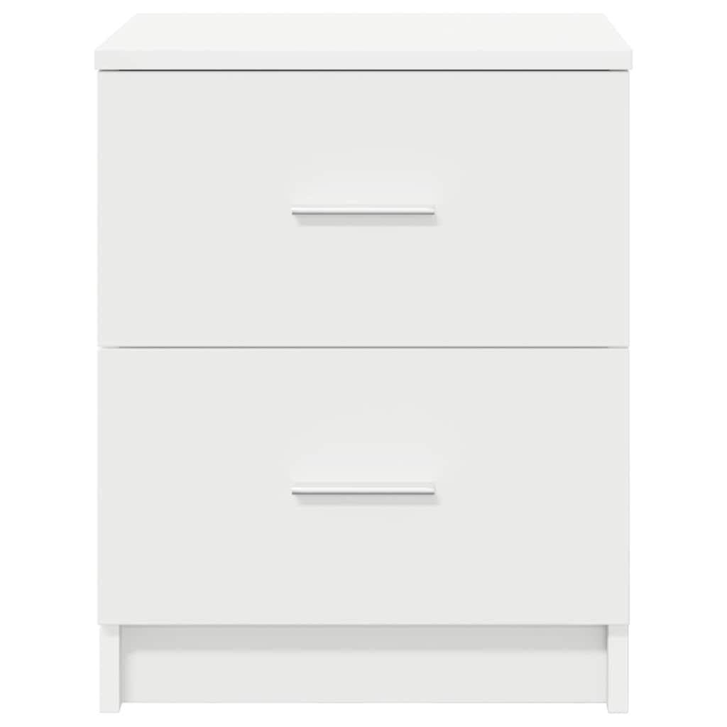 vidaXL Κομοδίνο με 2 Συρτάρια Λευκό 40x36x50 εκ.