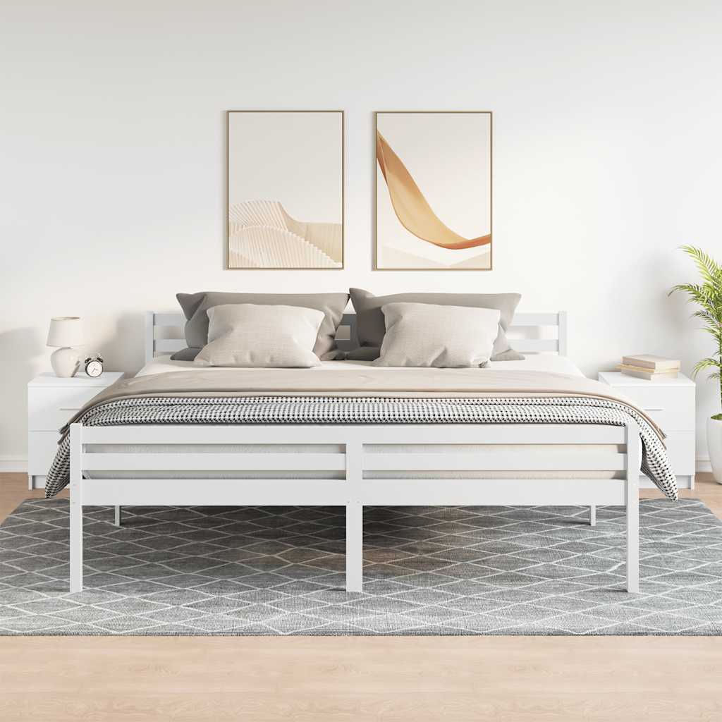 vidaXL Κομοδίνα 2 τεμ. με 2 Συρτάρια Λευκά 40x36x50 εκ.