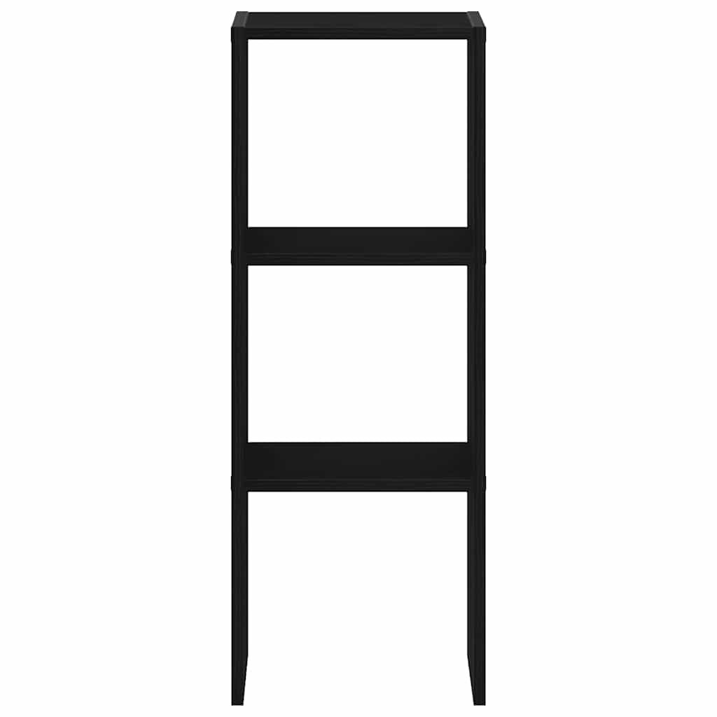 vidaXL Βιβλιοθήκη στοιβαζόμενη Μαύρη δρυς 30x30x80 cm