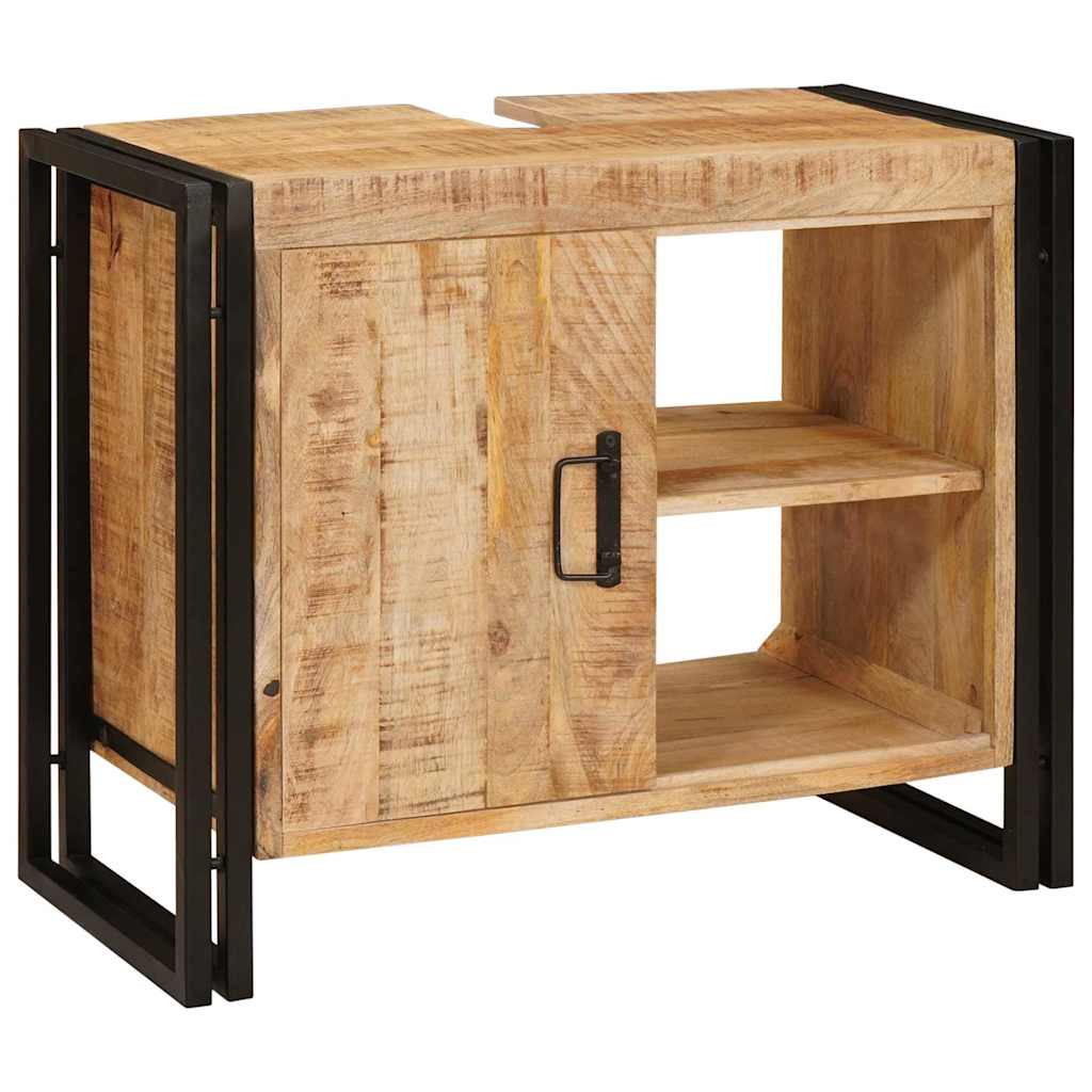 vidaXL Ντουλάπι νιπτήρα Καφέ 71 x 33 x 58 εκ. Στερεό ξύλο μάνγκο