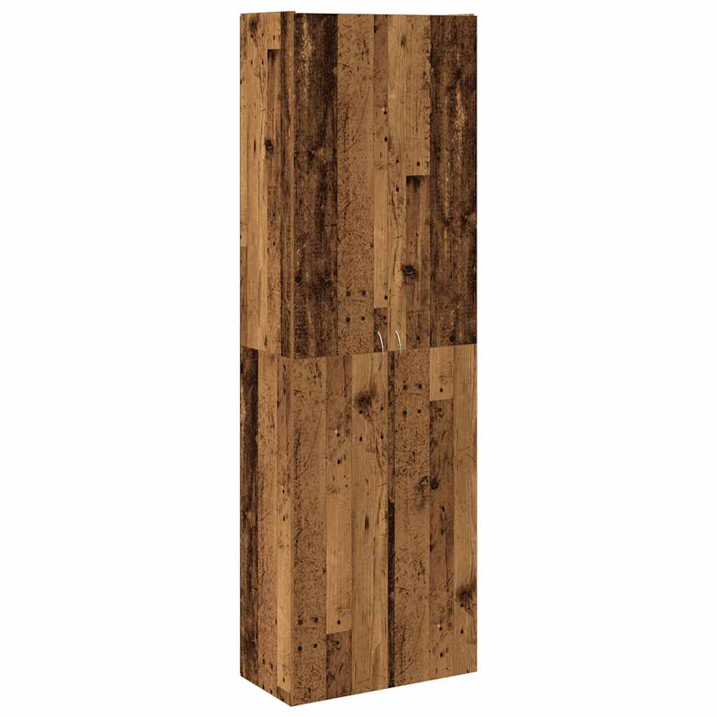 vidaXL Highboard Παλιό ξύλο 60x32x190 cm Κατασκευασμένο ξύλο