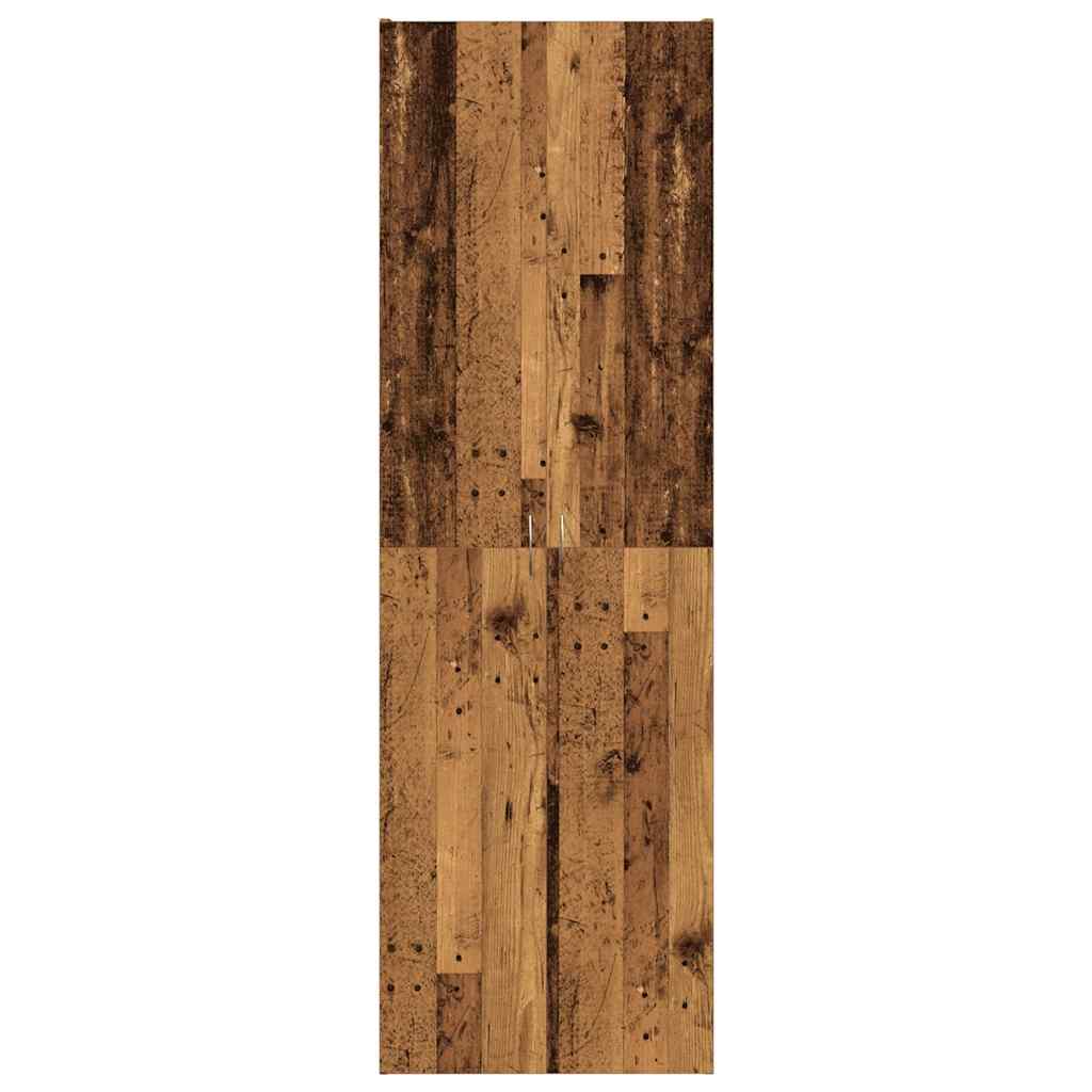 vidaXL Highboard Παλιό ξύλο 60x32x190 cm Κατασκευασμένο ξύλο