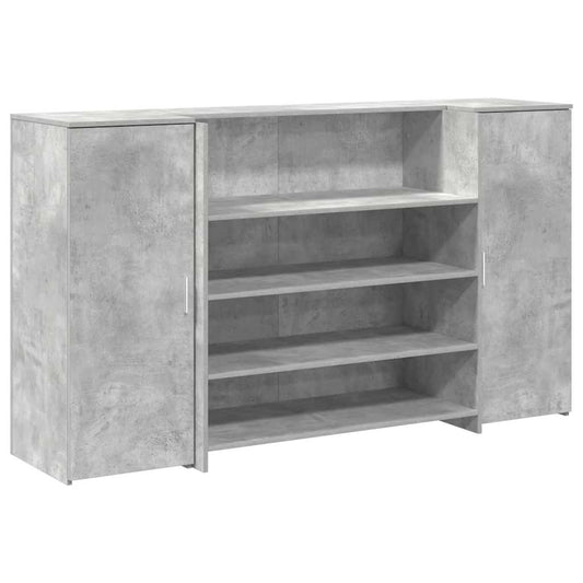 vidaXL Γραφείο υποδοχής 180x50x103,5εκ. Επεξεργασμένο Ξύλο