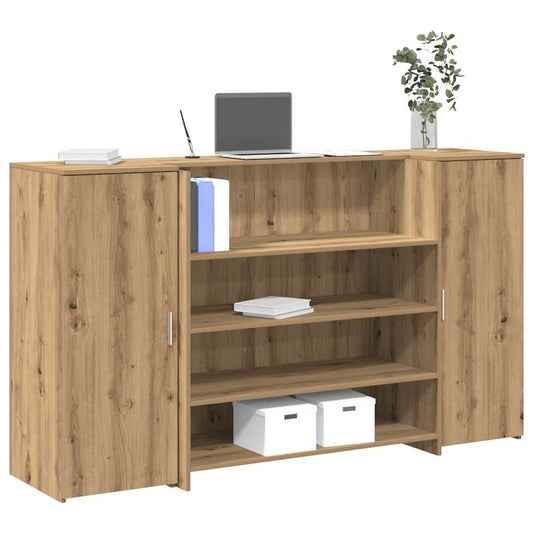 vidaXL Γραφείο υποδοχής 180x50x103,5 εκ. Επεξεργασμένο Ξύλο