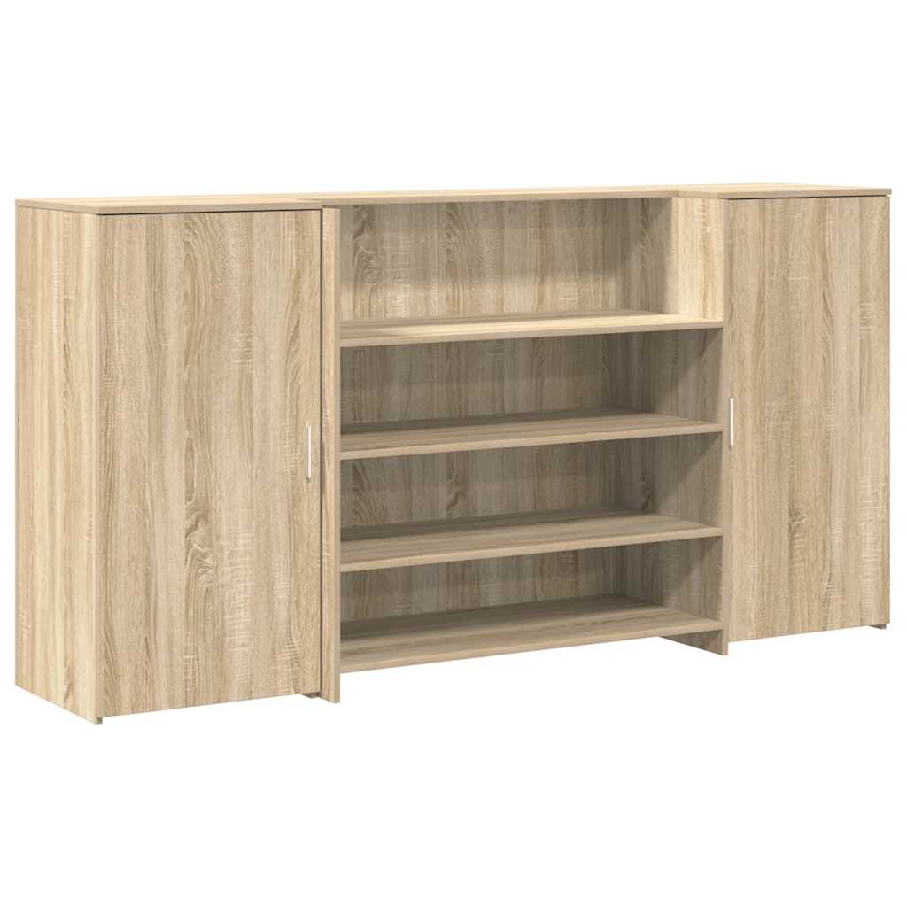 vidaXL Γραφείο υποδοχής Sonoma Δρυς 200x50x103,5εκ. Επεξεργασμένο Ξύλο