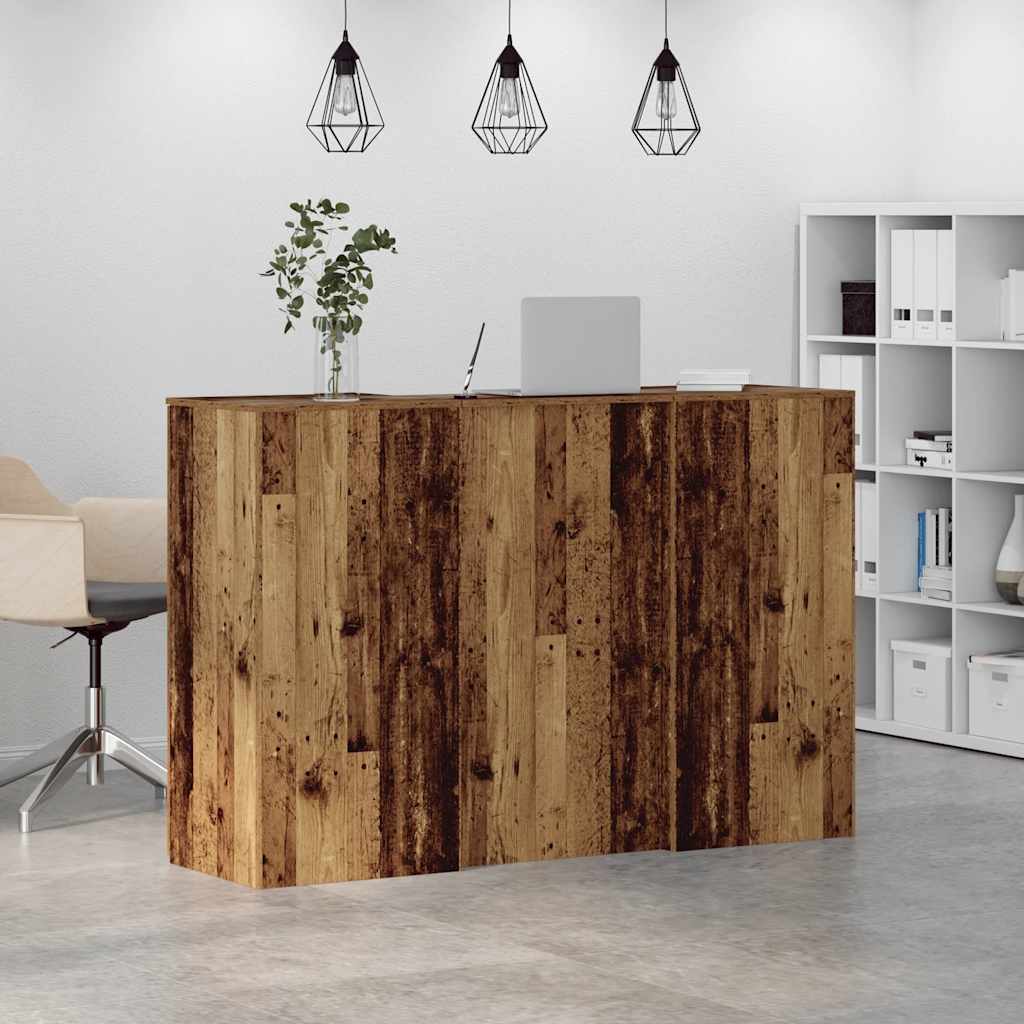 vidaXL Γραφείο υποδοχής Παλιό Ξύλο 155x50x103,5 εκ. Επεξεργασμένο Ξύλο