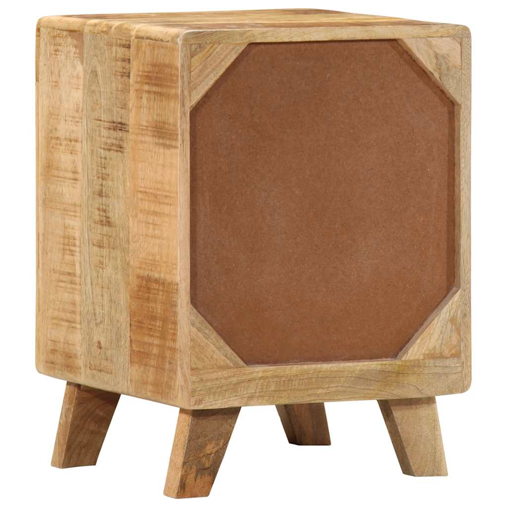 vidaXL Κομοδίνο 37x32x50 cm Στερεό ξύλο Rough Mango