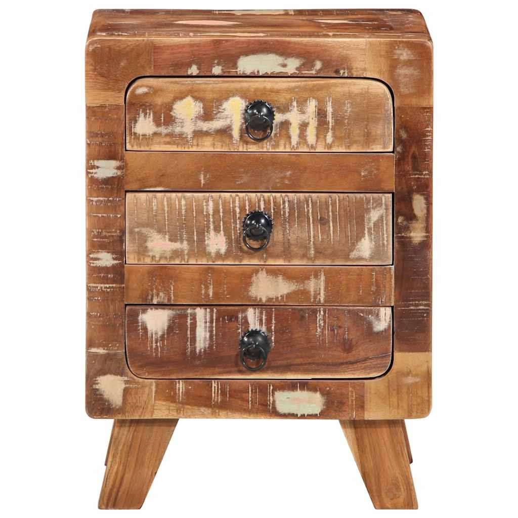 vidaXL Κομοδίνο 37x32x50 cm Στερεό ξύλο αναγεννημένο