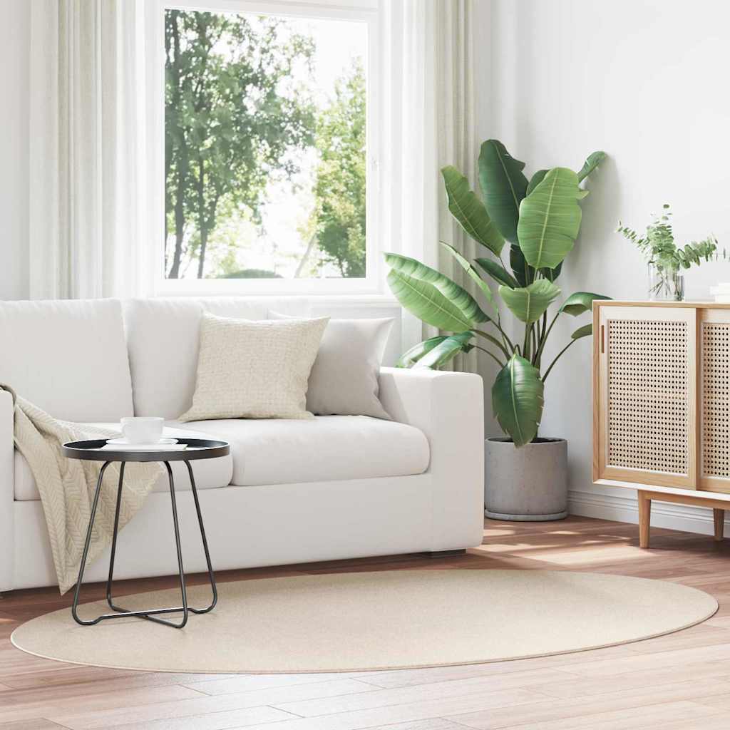 vidaXL Χαλί HUARTE Μπεζ 140 x 200 cm 100% Πολυεστέρας