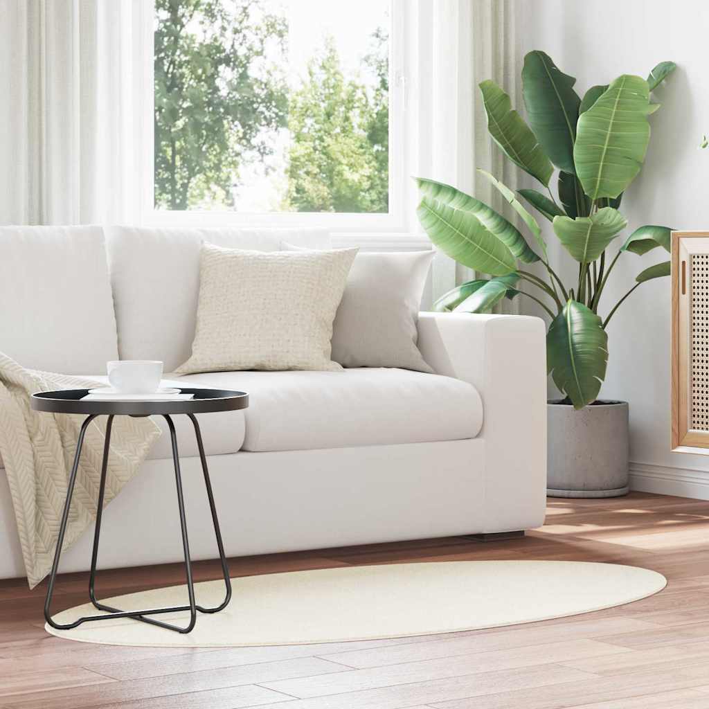 vidaXL Χαλί HUARTE Κρεμ 80 x 150 cm 100% Πολυεστέρας