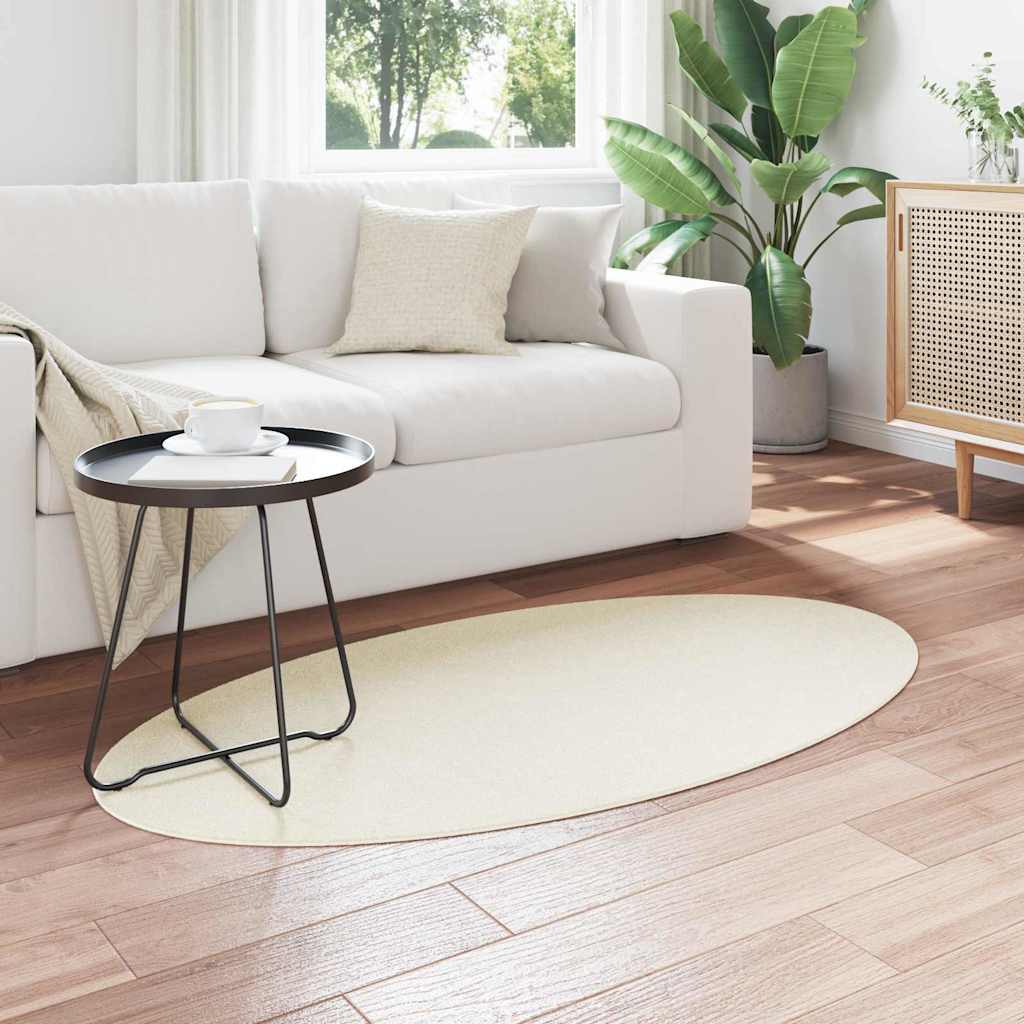 vidaXL Χαλί HUARTE Κρεμ 80 x 150 cm 100% Πολυεστέρας