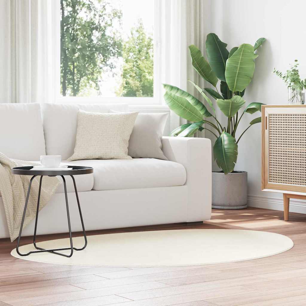 vidaXL Χαλί HUARTE Κρεμ 100 x 200 cm Πολυεστέρας