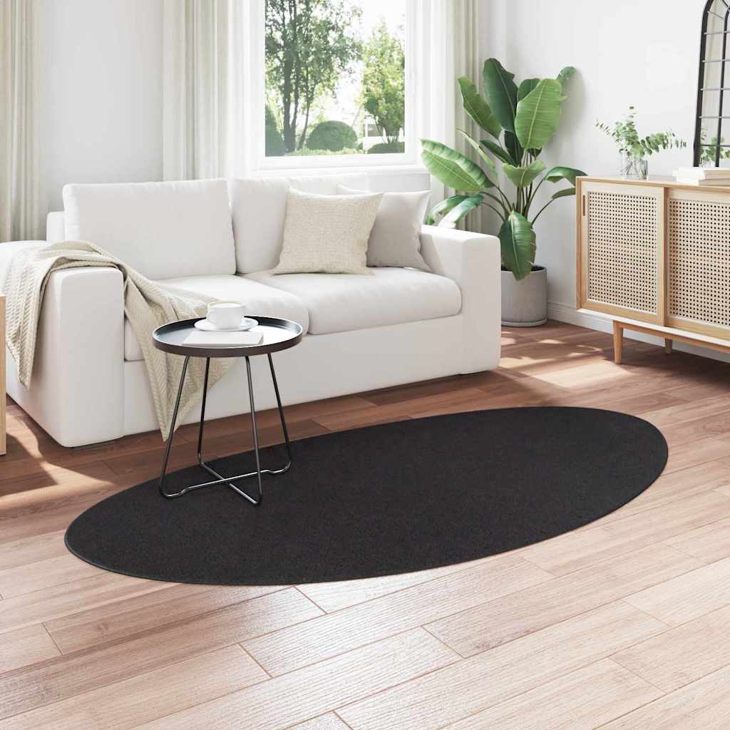 vidaXL Χαλί HUARTE Μαύρο 100 x 200 cm Πολυεστέρας