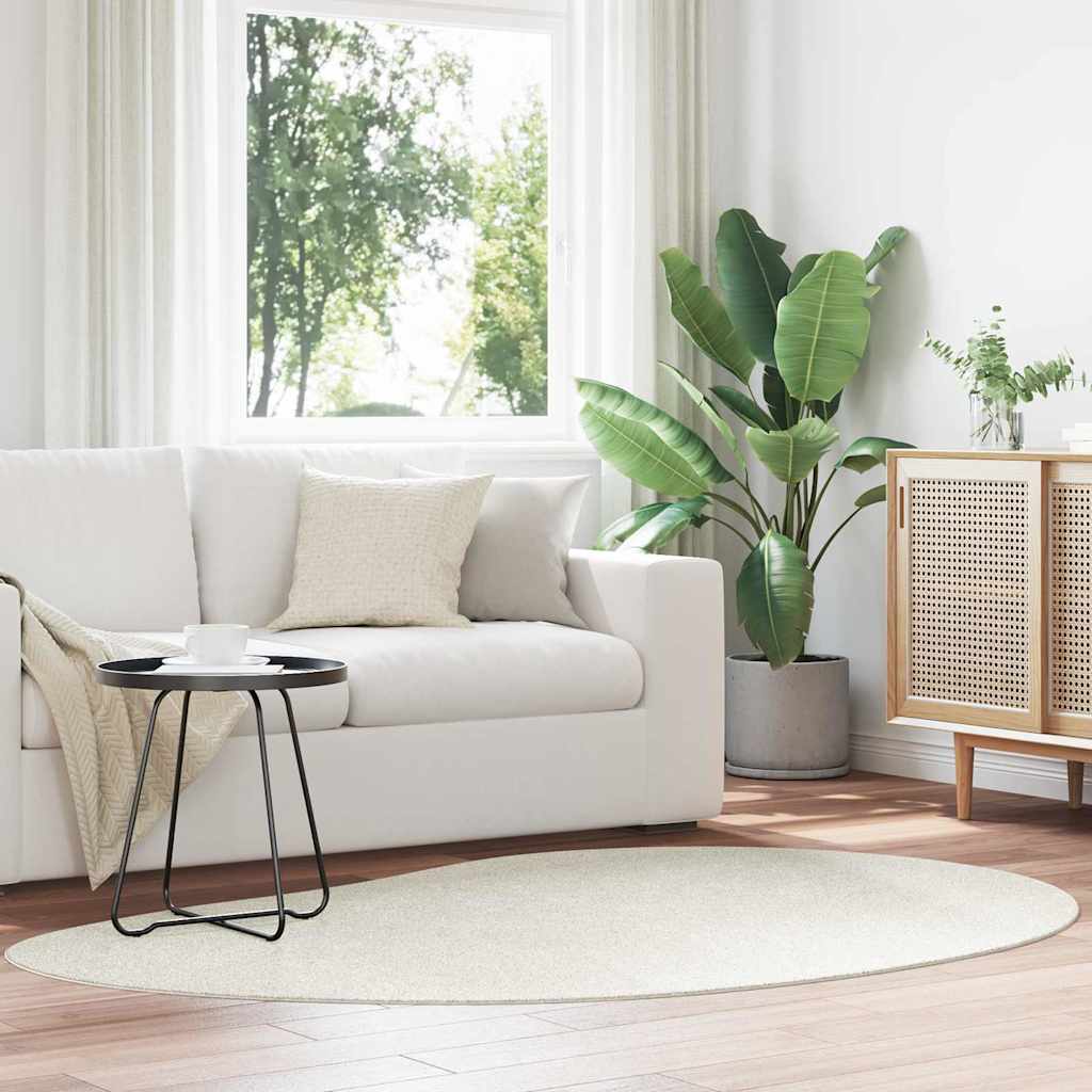 vidaXL Χαλί HUARTE Κρεμ 140 x 200 cm Πολυεστέρας