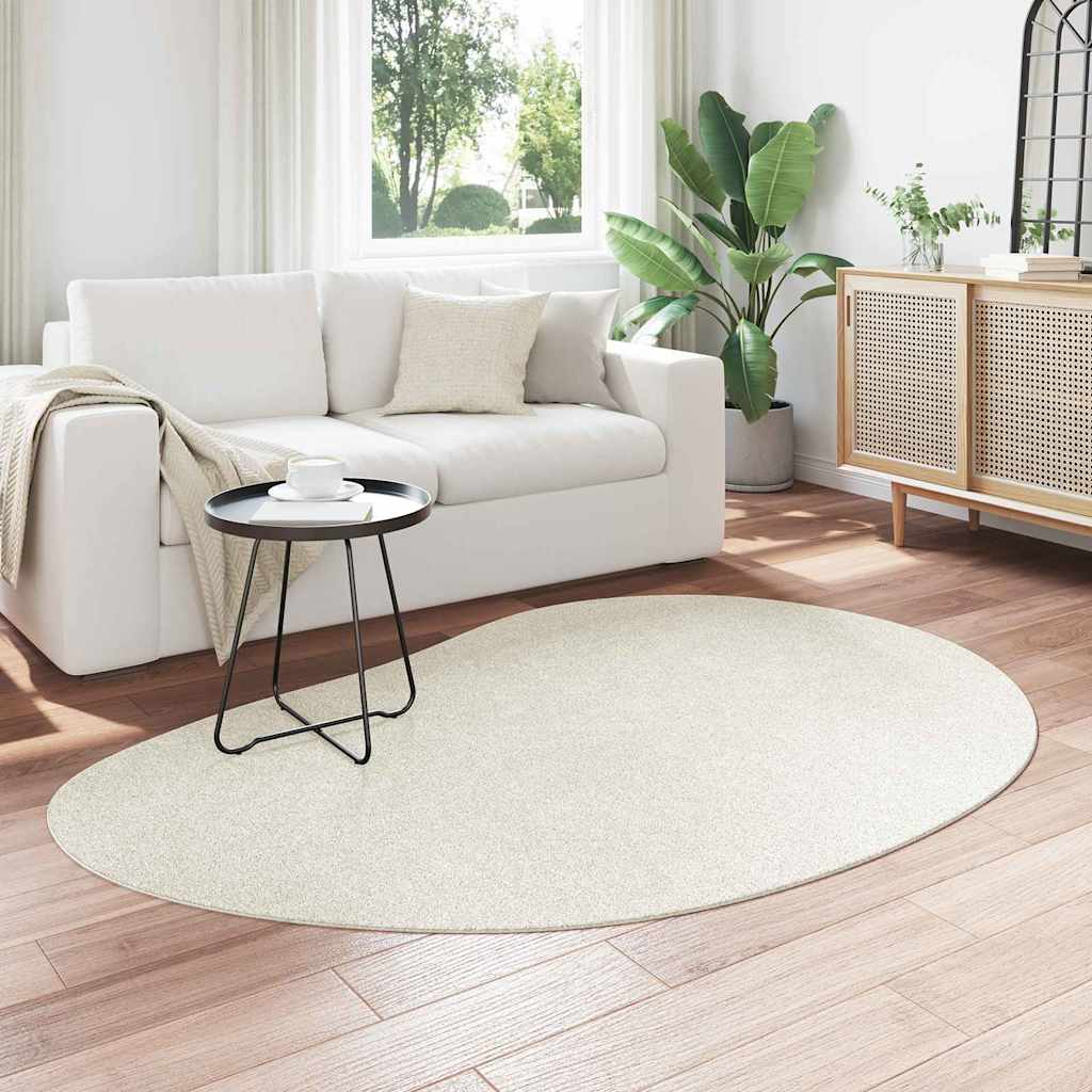 vidaXL Χαλί HUARTE Κρεμ 140 x 200 cm Πολυεστέρας