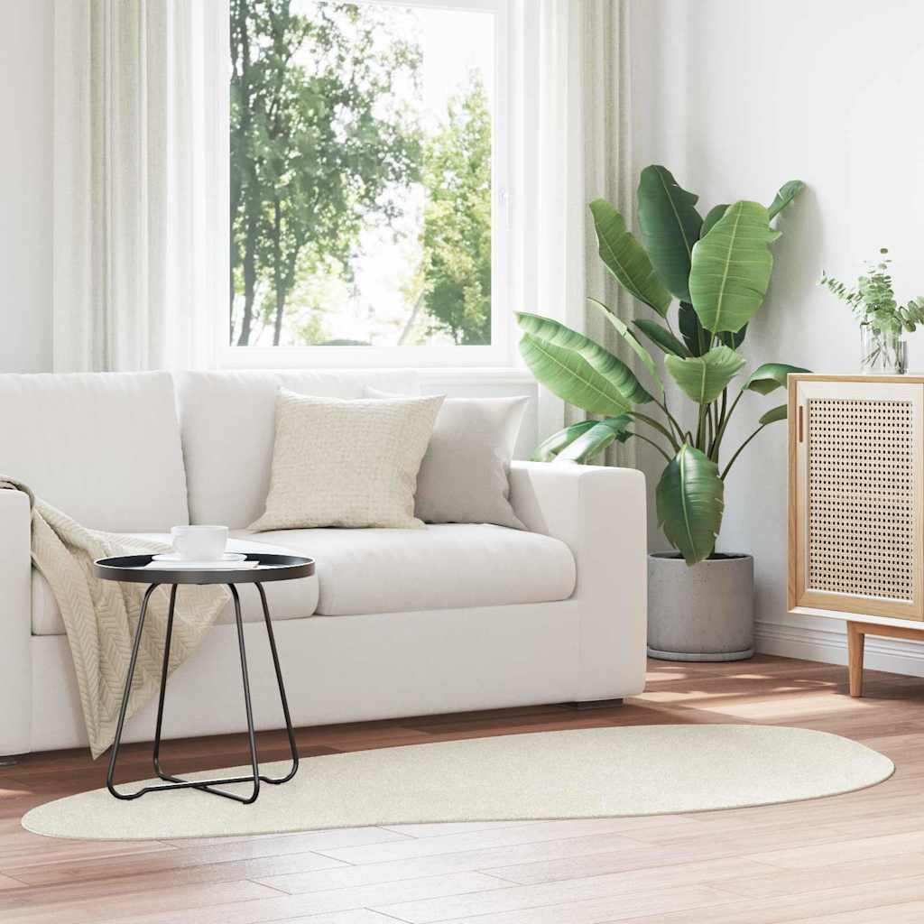 vidaXL Χαλί HUARTE Κρεμ 100 x 200 cm Πολυεστέρας