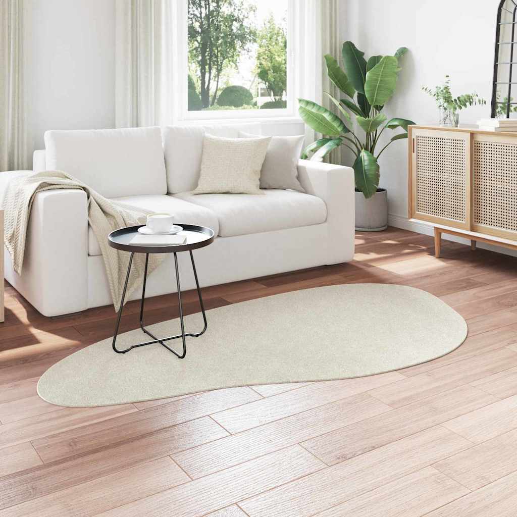 vidaXL Χαλί HUARTE Κρεμ 100 x 200 cm Πολυεστέρας