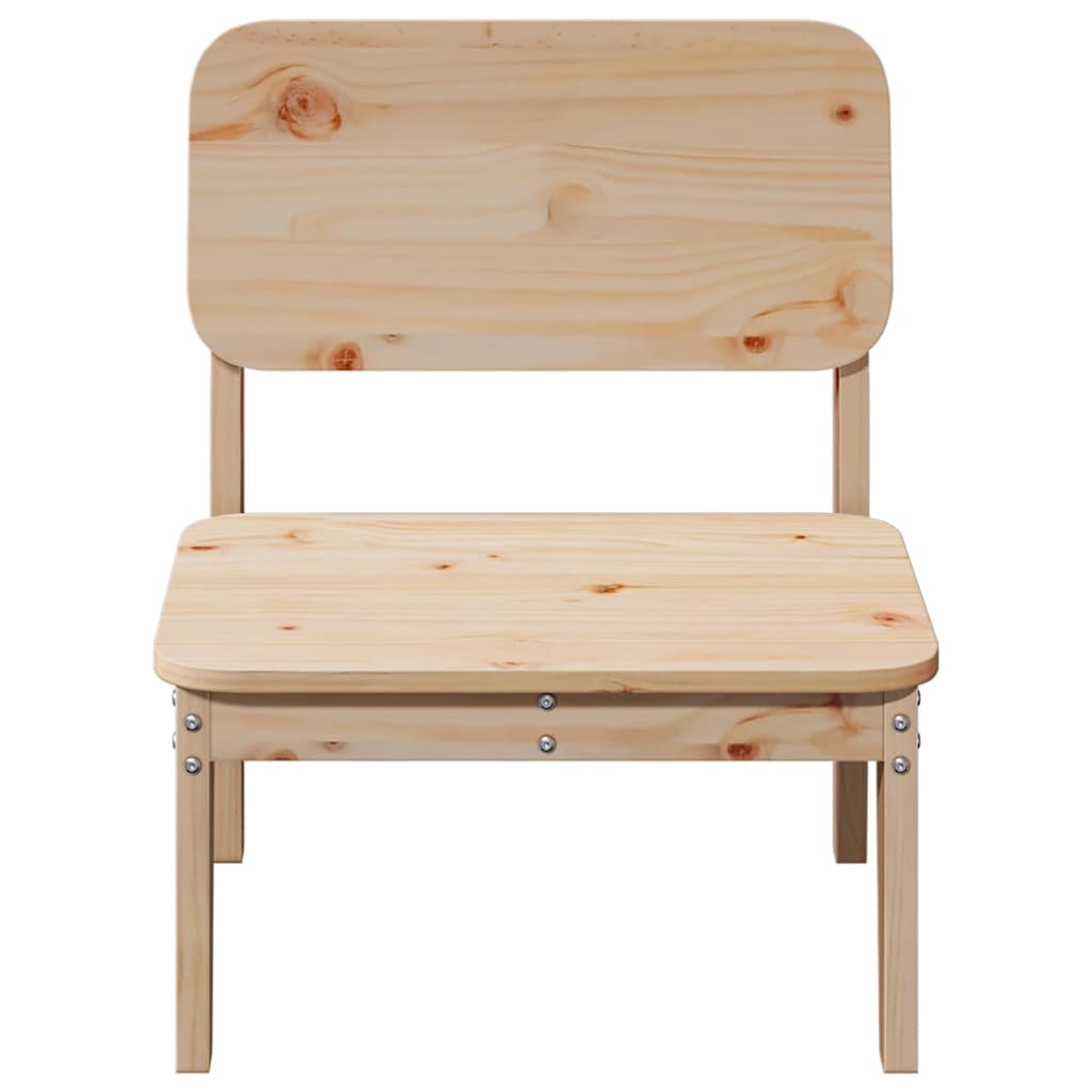 vidaXL Καρέκλες κήπου 2 τεμάχια 60x52,5x72 cm Πεύκο μασίφ ξύλο