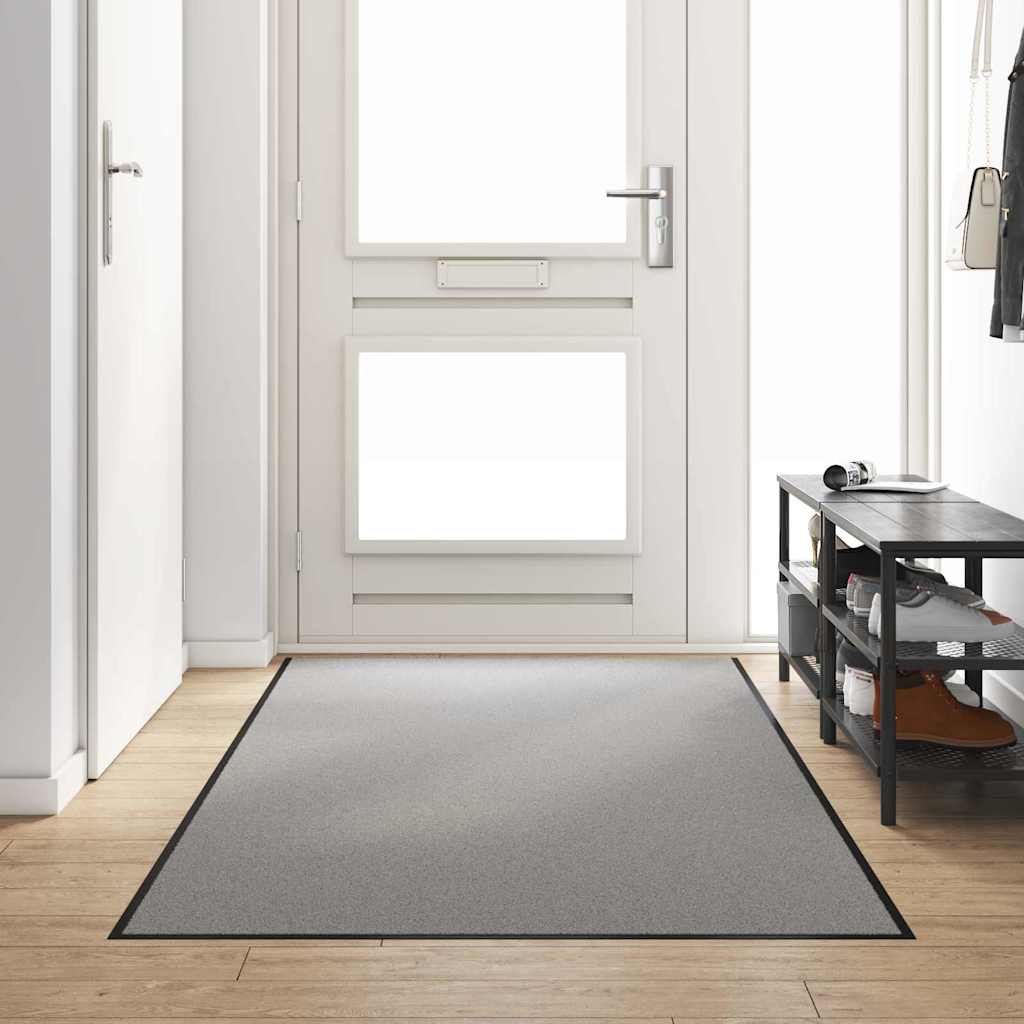 vidaXL Χαλάκι Εξώπορτας Γκρι και Μαύρο 120 x 300 cm