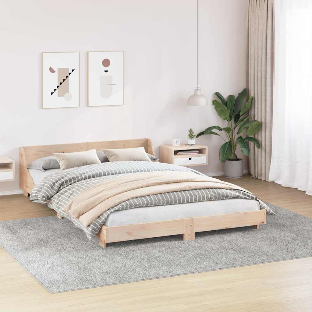vidaXL Αντιολισθητικό Σαγκί Χαλάκι Γκρι 240 x 340 εκ. PP