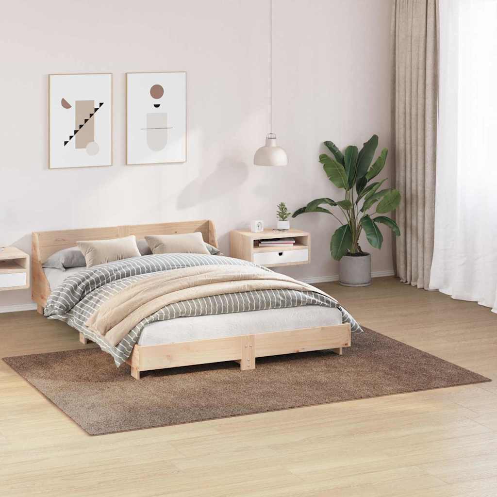 vidaXL Αντιολισθητικό Σαγκί Χαλάκι Καφέ 160 x 230 cm PP