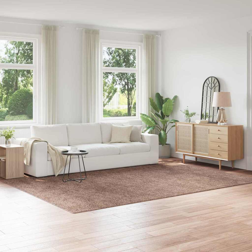 vidaXL Αντιολισθητικό Σαγκί Χαλάκι Καφέ 240 x 340 εκ. PP