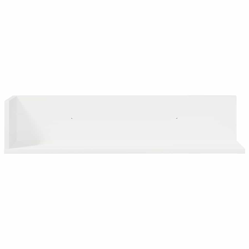 vidaXL Ραφιέρες Τοίχου 2 τεμ. Λευκό 75x16,5x16,5 εκ. από Μοριοσανίδα