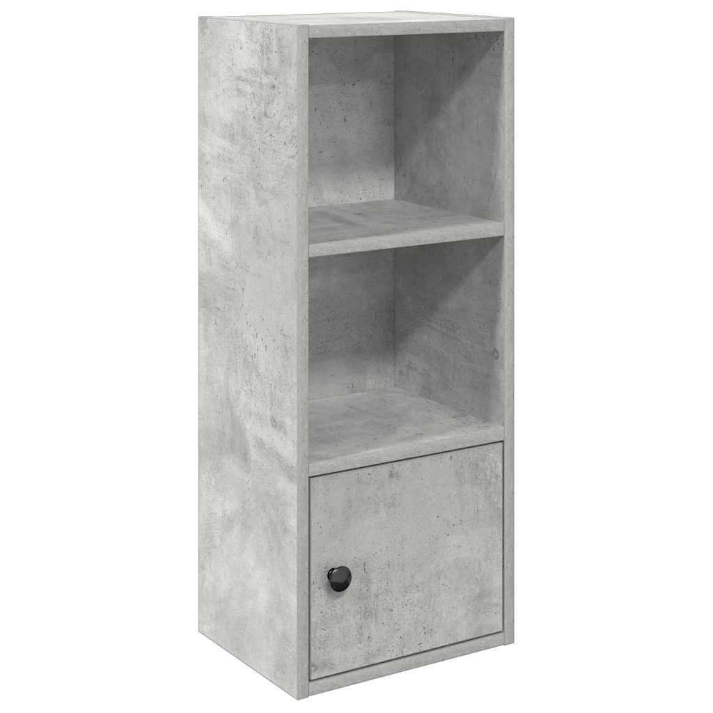 vidaXL Βιβλιοθήκη Γκρι Σκυροδέματος 31x24x77 εκ. Επεξεργ. Ξύλο
