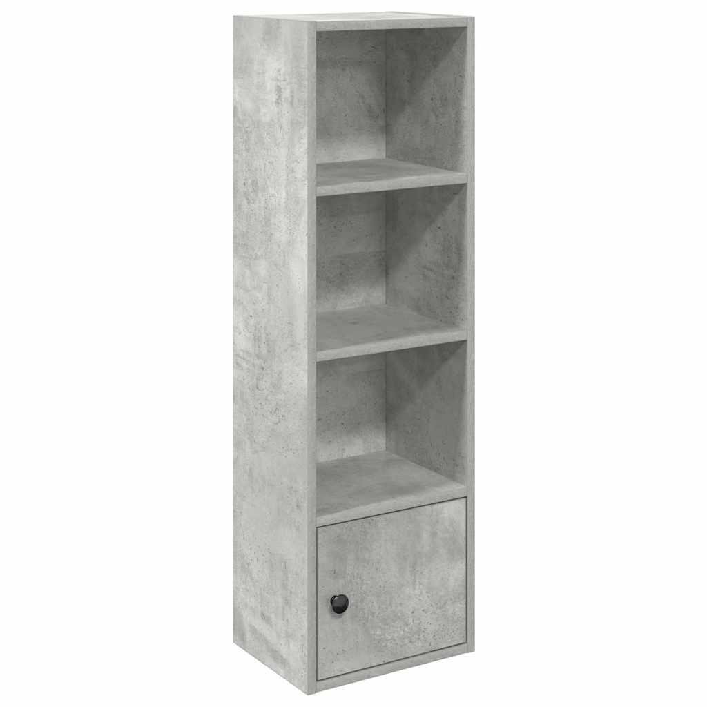 vidaXL Βιβλιοθήκη Γκρι Σκυροδέματος 31x24x102 εκ. Επεξεργ. Ξύλο