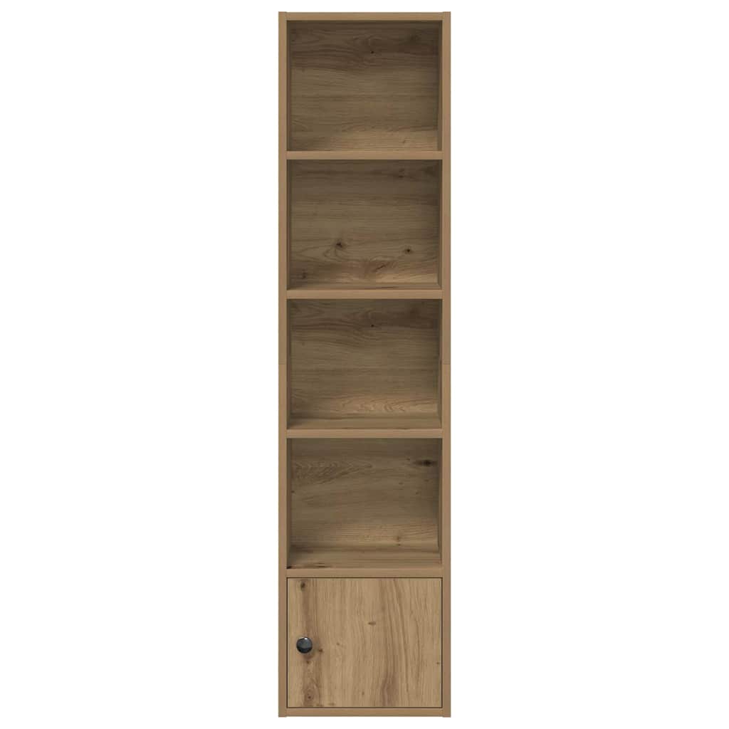 vidaXL Βιβλιοθήκη Αρτισιανή Δρυς 31x24x127 εκ. Επεξ. Ξύλο