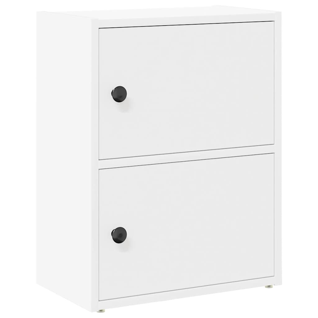 vidaXL Βιβλιοθήκη Λευκή 40x24x52 εκ. από Επεξεργασμένο Ξύλο
