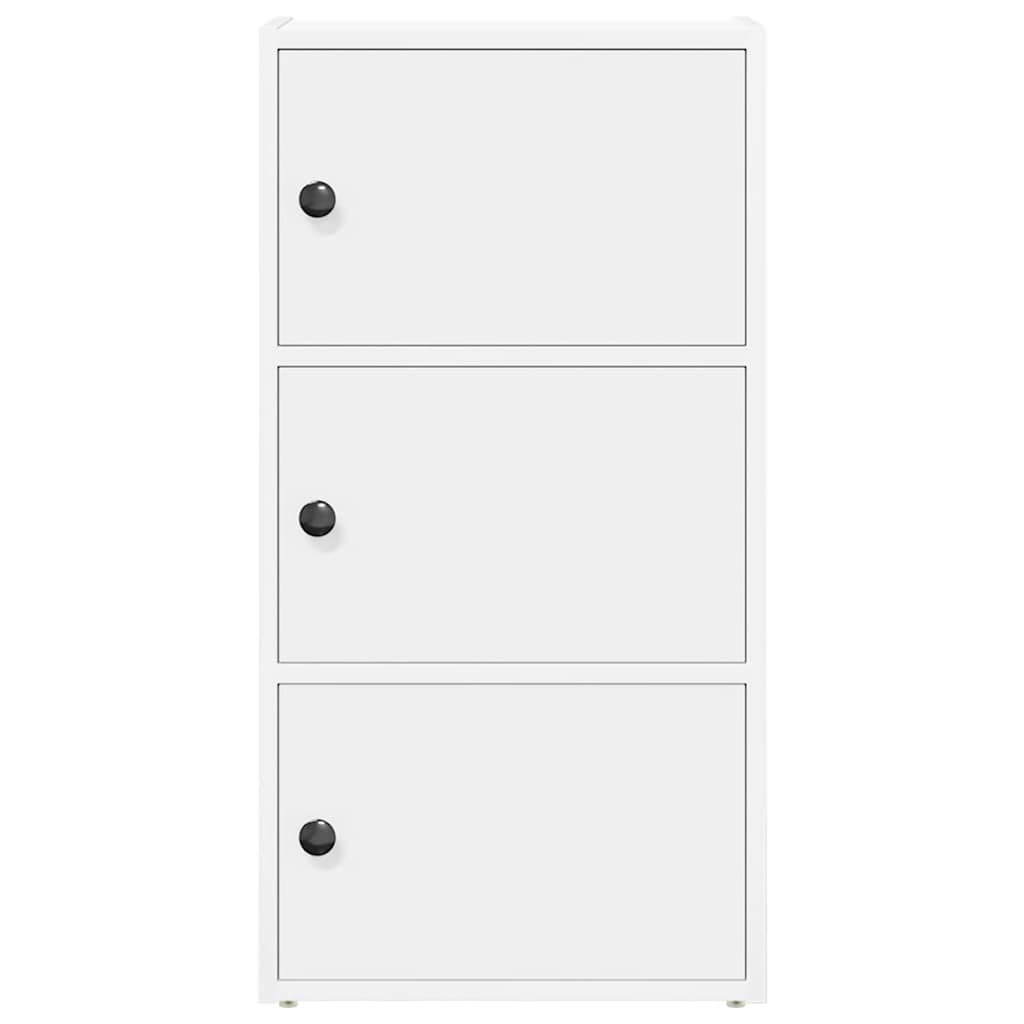 vidaXL Βιβλιοθήκη Λευκή 40x24x77 εκ. από Επεξεργασμένο Ξύλο