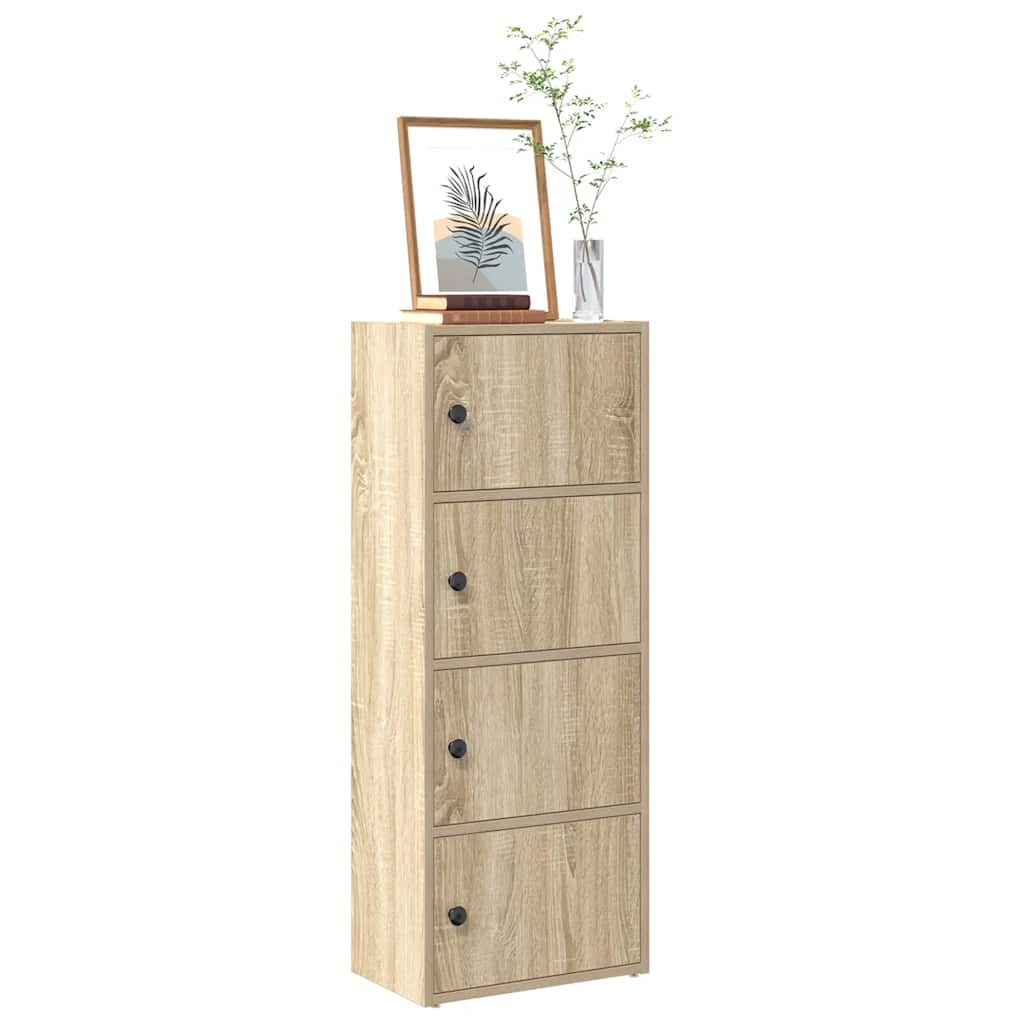 vidaXL Βιβλιοθήκη Sonoma Δρυς 40x24x102 εκ. από Επεξεργασμένο Ξύλο
