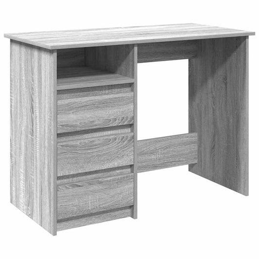 vidaXL Γραφείο Γκρι Sonoma 102x50x75 εκ. από Επεξεργασμένο Ξύλο