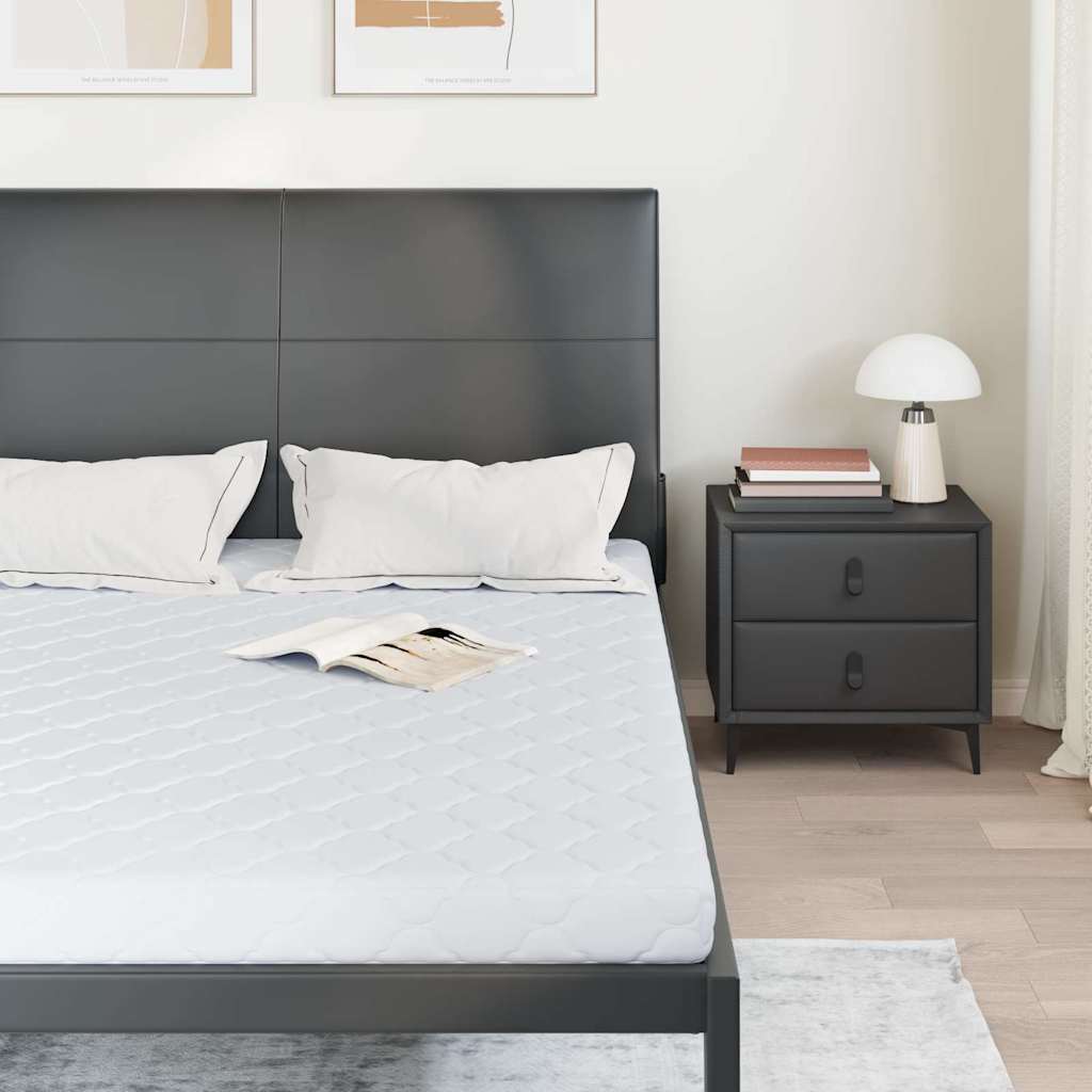 vidaXL Στρώμα Μέτρια σκληρό 140 x 190 cm Λευκό