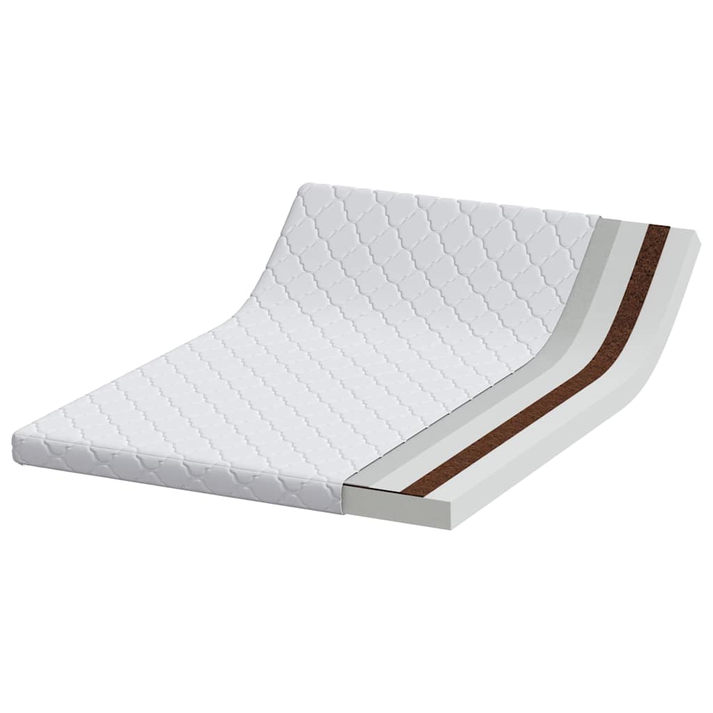 vidaXL Στρώμα Μέτρια σκληρό 140 x 190 cm Λευκό