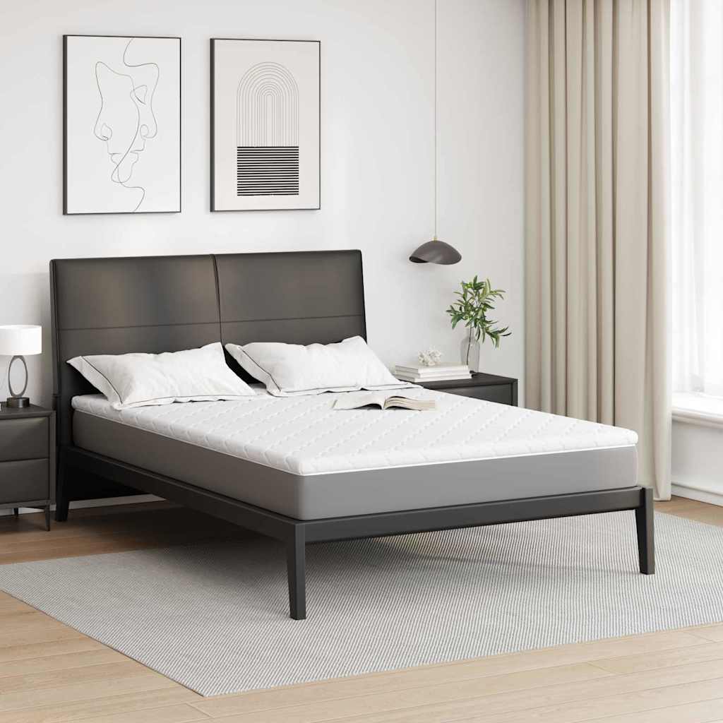 vidaXL Κουβέρτα Καρύδας Λευκό 140 x 190 cm Ζακάρ ύφασμα