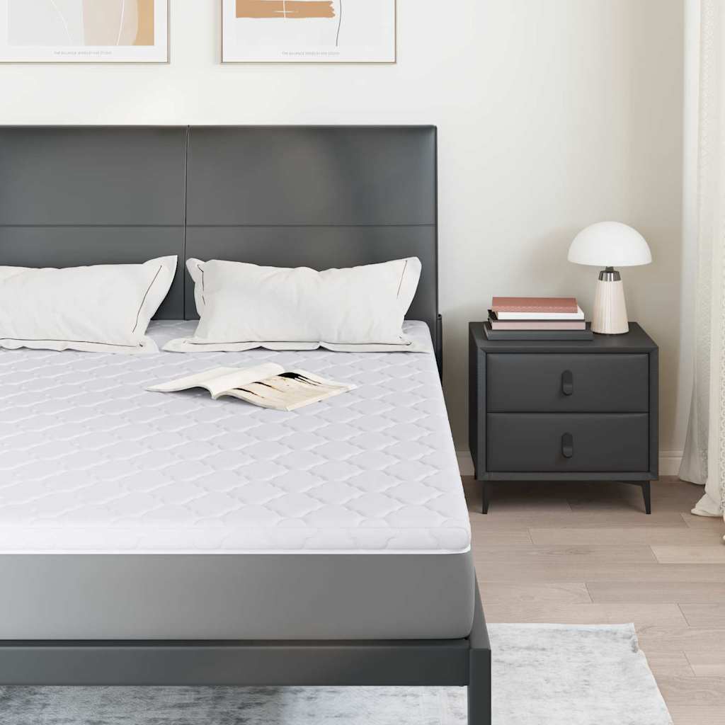 vidaXL Κουβέρτα Καρύδας Λευκό 140 x 190 cm Ζακάρ ύφασμα