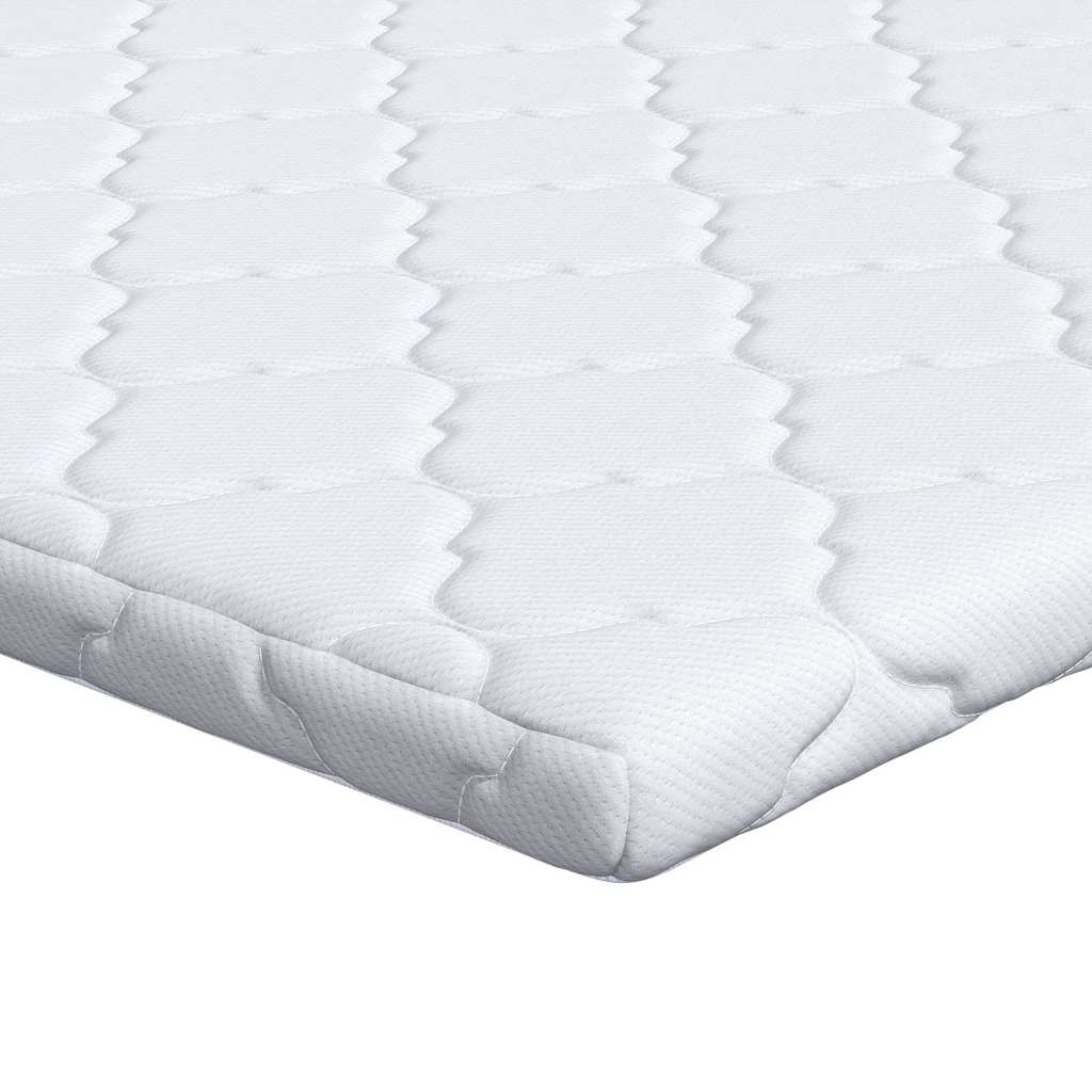 vidaXL Κουβέρτα Καρύδας Λευκό 160 x 200 cm Ζακάρ ύφασμα