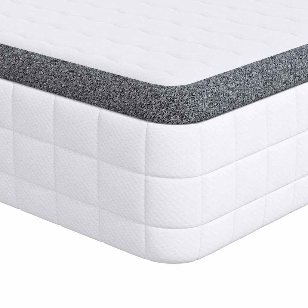 vidaXL Στρώμα Μέτρια μαλακό 70 x 200 cm Λευκό και Γκρι
