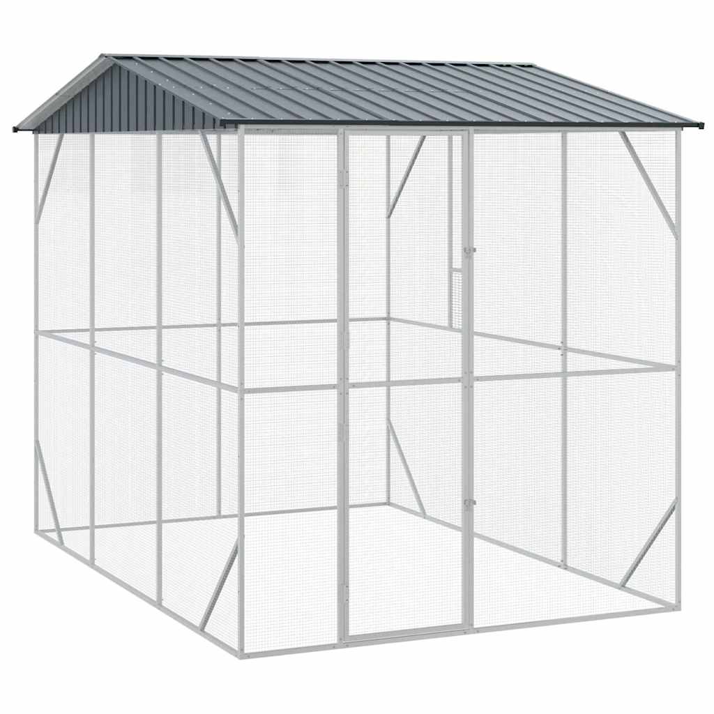 vidaXL Κλουβί Πουλιών Ανθρακί 227 x 310 x 247 εκ