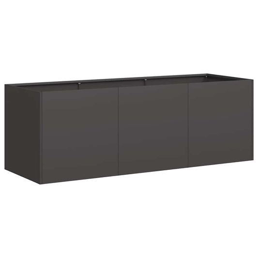 vidaXL Ζαρντινιέρα Μαύρη 120x40x40 εκ. από Χάλυβα Ψυχρής Έλασης