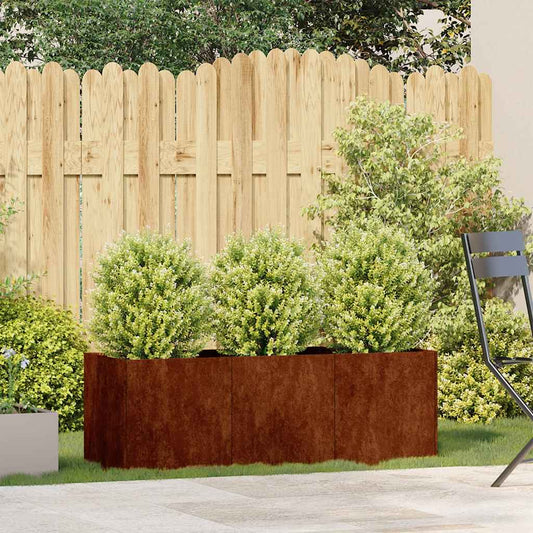 vidaXL Ζαρντινιέρα 120x40x40 εκ. Ατσάλι Σκληρυθέν στον Αέρα