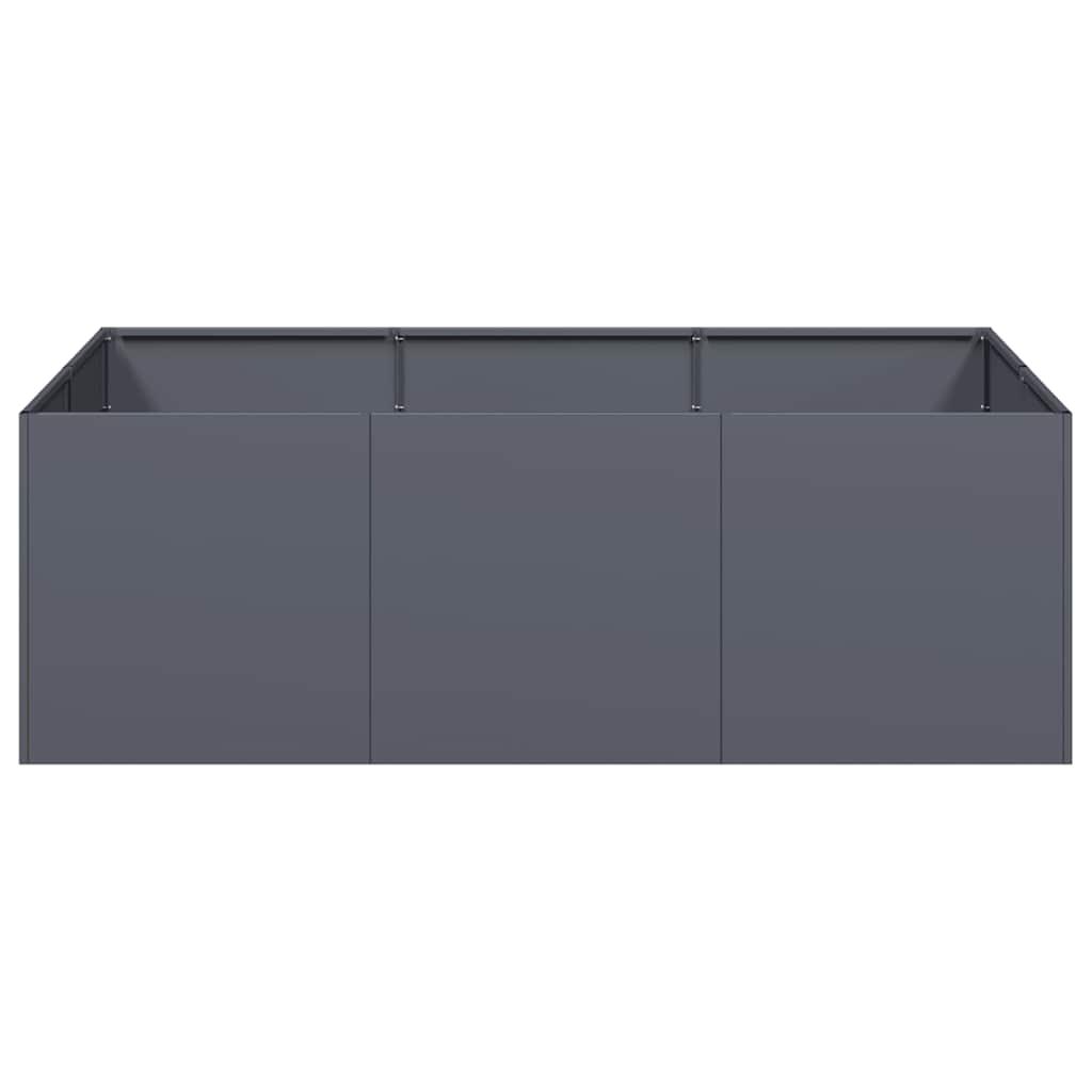 vidaXL Ζαρντινιέρα Ανθρακί 120x80x40 εκ. από Χάλυβα