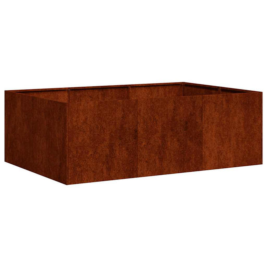 vidaXL Ζαρντινιέρα 120x80x40 εκ. Ατσάλι Σκληρυθέν στον Αέρα