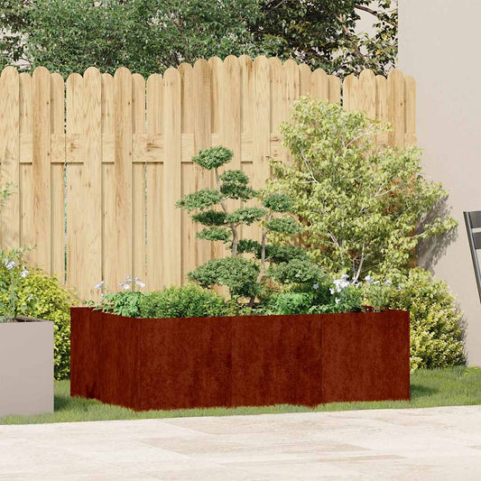 vidaXL Ζαρντινιέρα 120x80x40 εκ. Ατσάλι Σκληρυθέν στον Αέρα